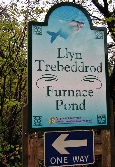 Sign post to car park ~ Furnace Pond no longer exists Sign post to car park ~ Furnace Pond no longer exists