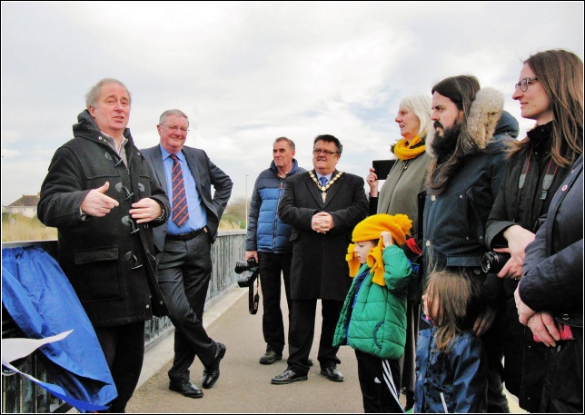 L-R Rev. David Morgan, Dr. David Davies, Cllr. Steven Donoghue L-R Rev. David Morgan, Dr. David Davies, Cllr. Steven Donoghue