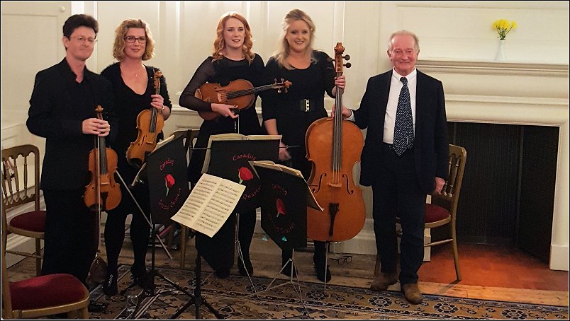 Llanelly House January 2017 ~ Caradog String Quartet and Philip John Llanelly House January 2017 ~ Caradog String Quartet and Philip John