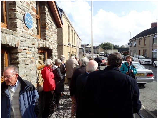 Unveiling of Llandafen Toll House Blue Plaque Unveiling of Llandafen Toll House Blue Plaque