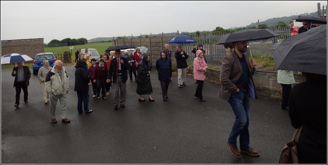 Members and villagers gathering Members and villagers gathering