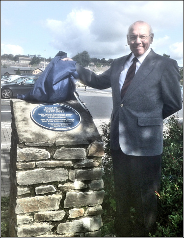 The Blue Plaque Officially unveiled ~ Ron Dennis unveiling the plaque The Blue Plaque Officially unveiled ~ Ron Dennis unveiling the plaque