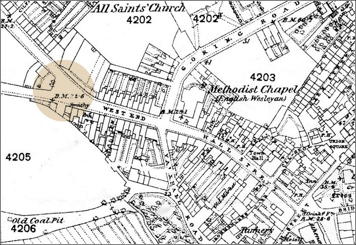 West End Fountain Llanelli OS Plan 1880 West End Fountain Llanelli OS Plan 1880