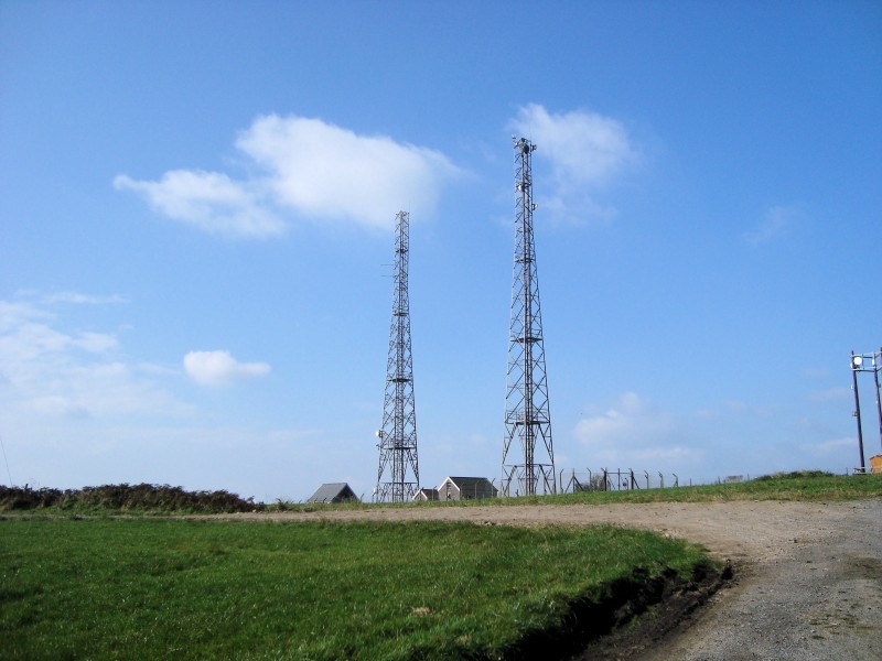 Mynydd Sylen Radio Masts, location of WW2 Home Guard searchlight Mynydd Sylen Radio Masts, location of WW2 Home Guard searchlight