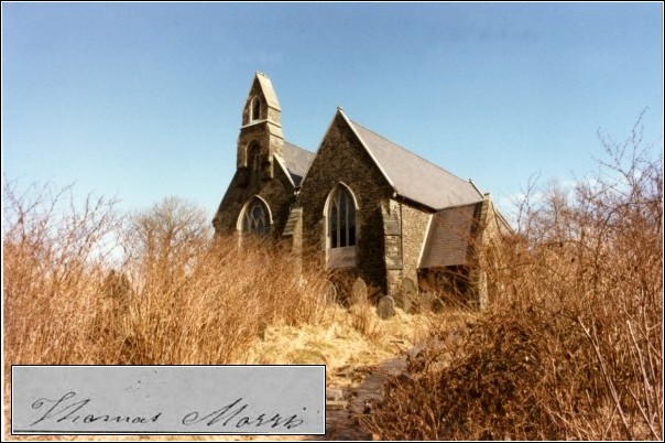 Thomas Morris signature inset St. Paul's Church 1988 Thomas Morris signature inset St. Paul's Church 1988