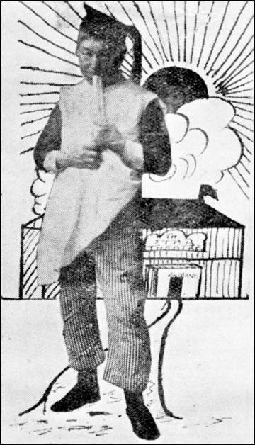 Johnny Noakes ~ Caricature of Star Theatre in the background Johnny Noakes ~ Caricature of Star Theatre in the background
