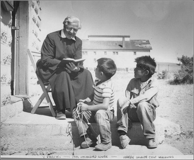 Gareth with two Paiute boys Gareth with two Paiute boys