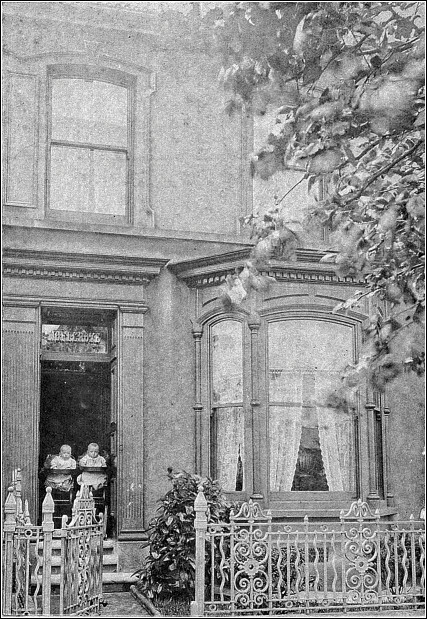 Twins, William Howard and John Edwars Davies, grandsons of John Edwards, outside Moelgrove c1914