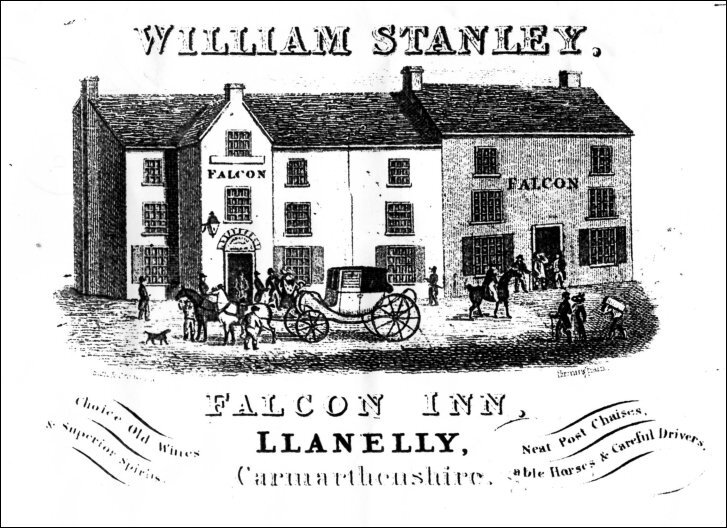Falcon Inn Llanelly ILL2500 circa 1827 Falcon Inn Llanelly ILL2500 circa 1827